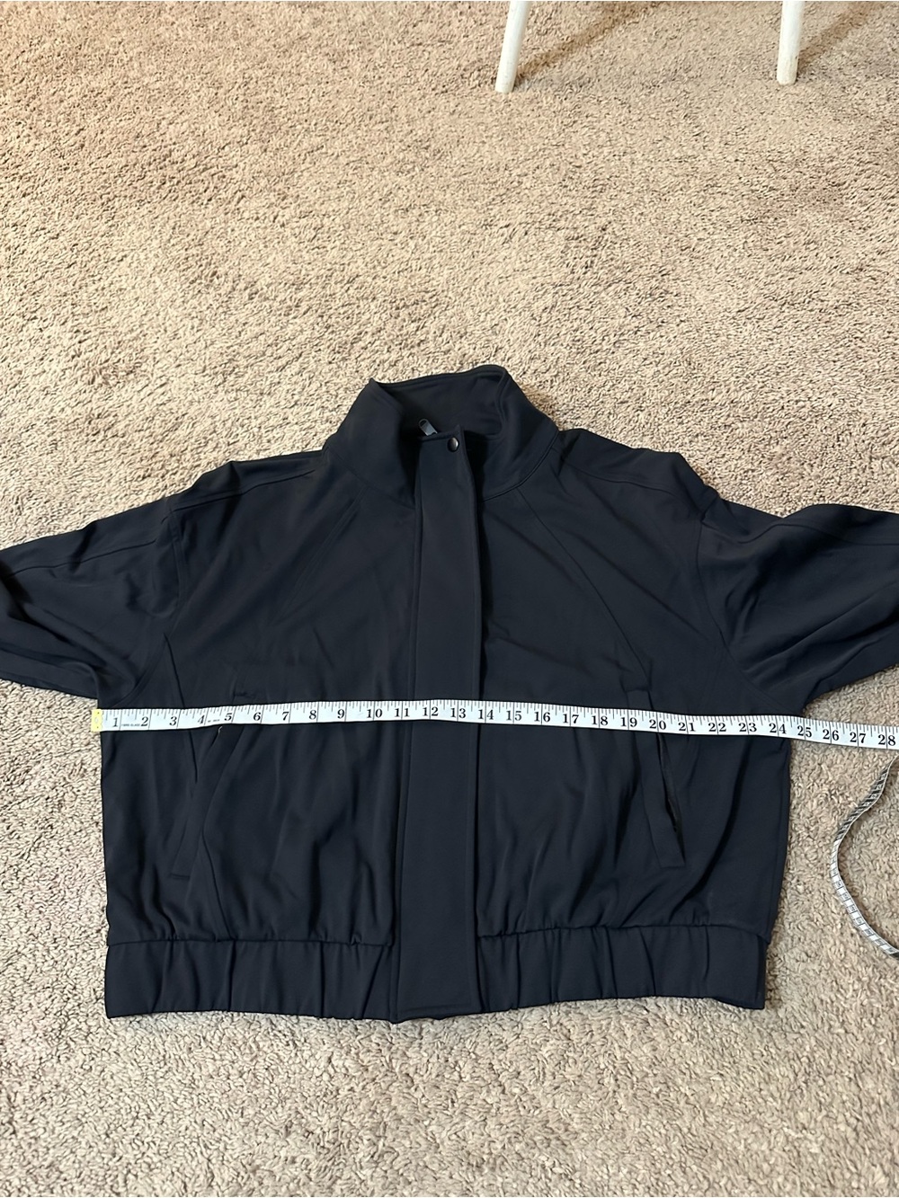 ATHLETA Venice Black Bomber Jacket Size XL - Picture 12 of 13